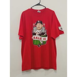 RARE Chicago White Sox Men's Shirt MLB Chris Sale #49 SGA Stadium Red Size XL